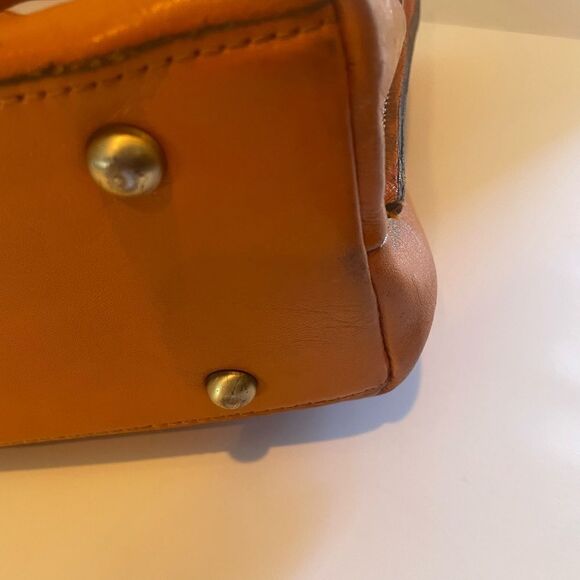 Patricia Nash Adeline Burnished Cutout Tooled Leather Cognac Tote - Picture 15 of 15